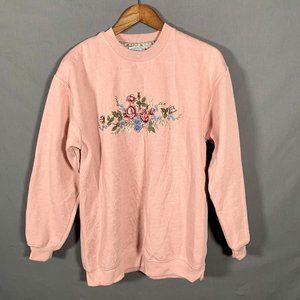 Vintage NWT Fashion Bug Floral Embroidered Sweater